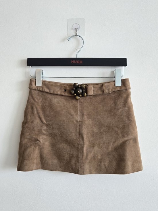 Gryphon Dresses & Skirts - Gryphon New York Suede Skirt in Taupe